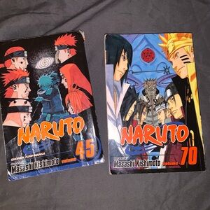 Naruto manga 45 and 70 books